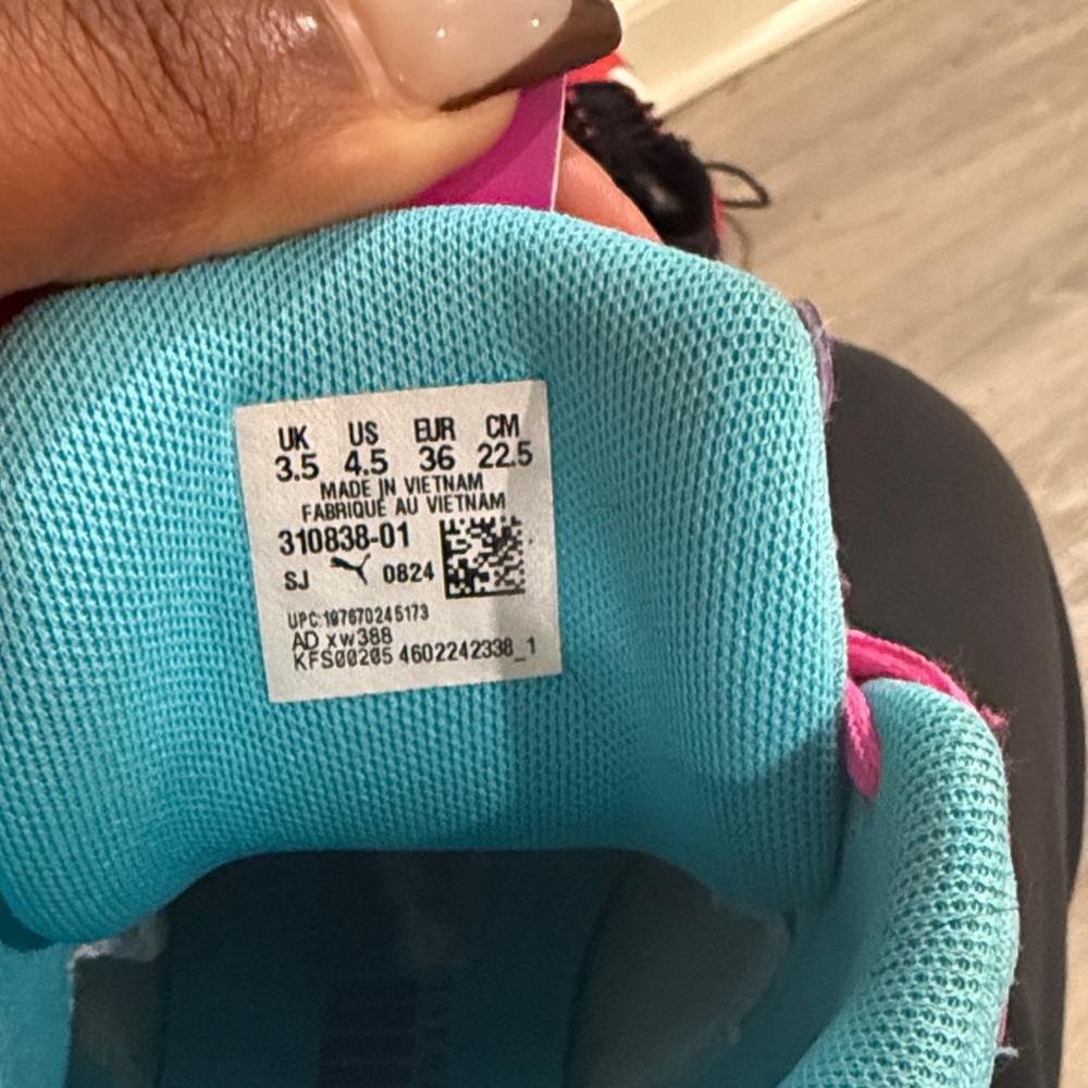 Puma Kids Pink and Teal Sneakers. Melo ball - Picture 8 of 8